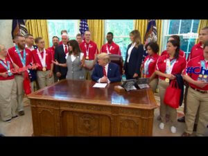 President Trump welcomes Special Olympians