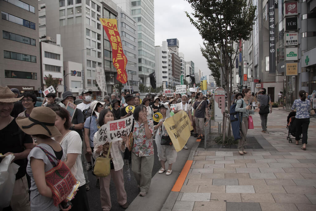 Nuclear demonstration in Tokyo [courtesy Sigenari Honda on Flickr]