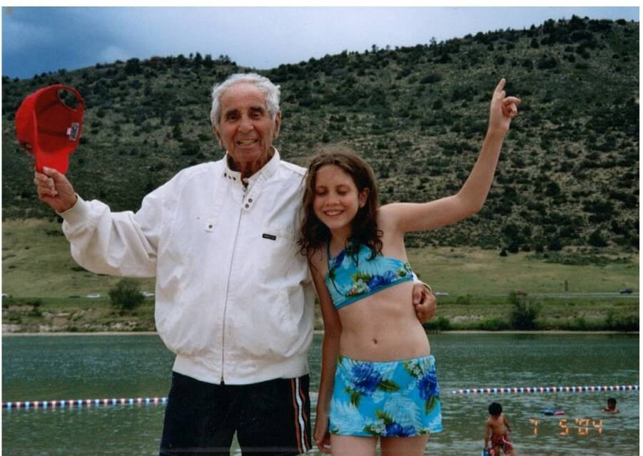 Dad with Rachel 2004