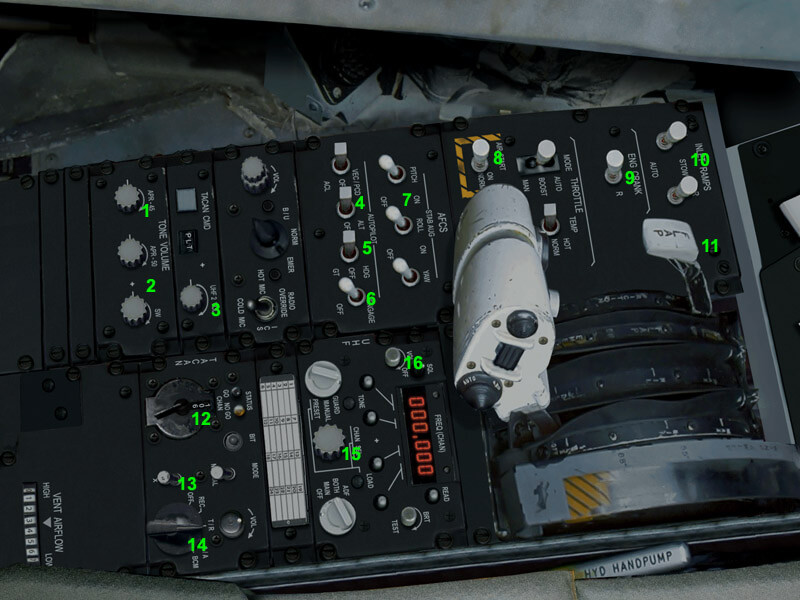 F-14A Left Pilot Cockpit Panel