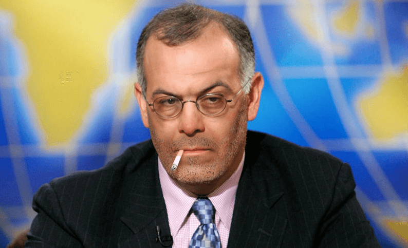 David Brooks during a commercial break on Meet The Press.