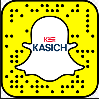 Kasich on Snapchat