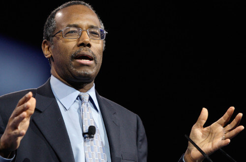Carson speaks to the Conservative Political Action Conference (CPAC) in National Harbor, Maryland