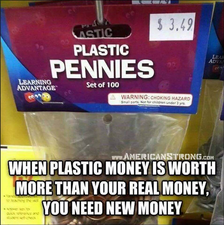 Plastic Pennies Worth Over Three Cents Each