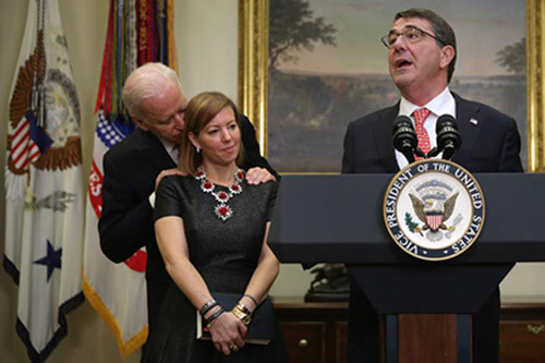 Joe Biden Swears In New Defense Secretary Ashton Carter