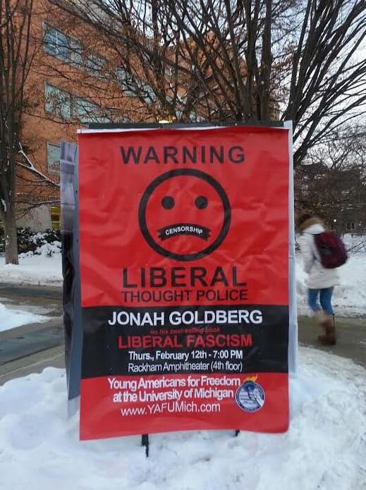 Liberal Fascism sign stolen