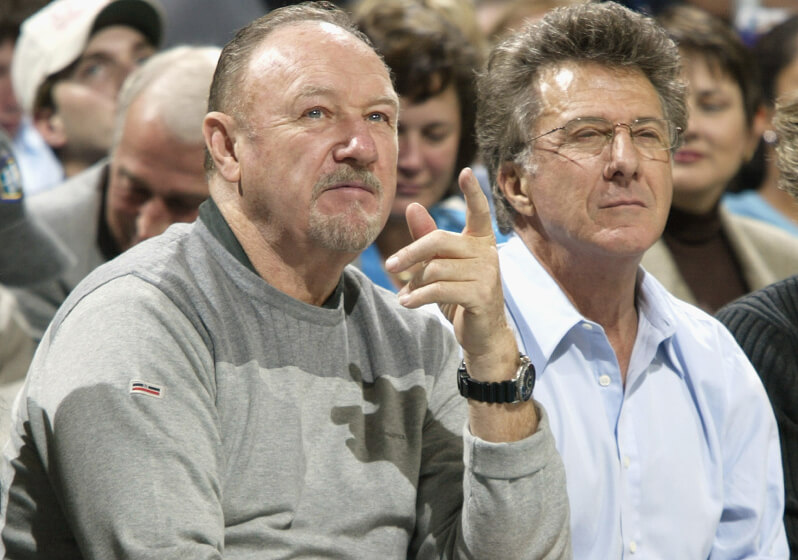 Fans Gene Hackman and Dustin Hoffman