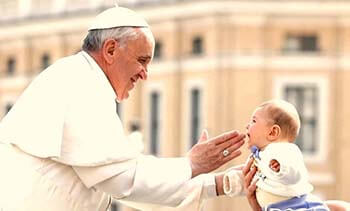Pope Francis baby