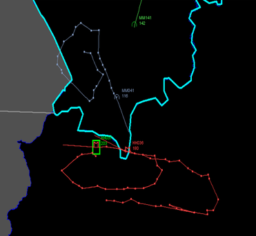 Flight map of Turkey SU-24 shootdown incident
