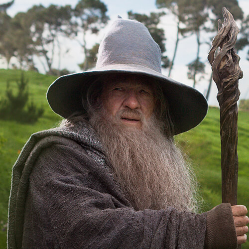 IAN McKELLEN as Gandalf in New Line Cinema’s and MGM's fantasy adventure “THE HOBBIT: AN UNEXPECTED JOURNEY,” a Warner Bros. Pictures release.