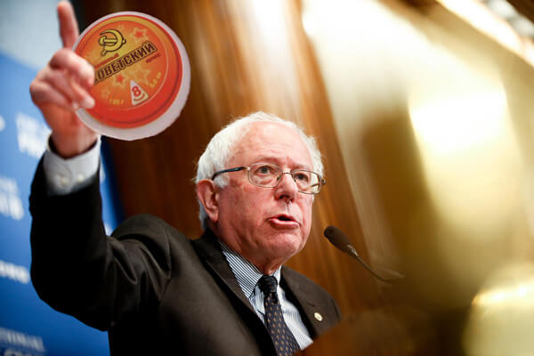 Sen. Bernie Sanders, I-Vt., speaks at a luncheon at the National Press Club on Monday, March 9, 2015 in Washington. Sanders, an independent who caucuses with Democrats, is considering running for the 2016 Democratic nomination as a liberal alternative to Hillary Clinton, focusing on income inequality and climate change. (AP Photo/Andrew Harnik)