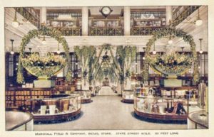 postcard-chicago-marshall-field-department-store-state-street-aisle-358-feet-seasonal-decorations-note-beautiful-cases-early-e1471978370761