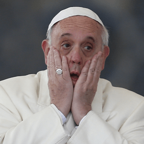 Double Papal facepalm