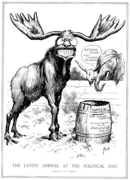 teddy roosevelt's bull moose party was an example of a