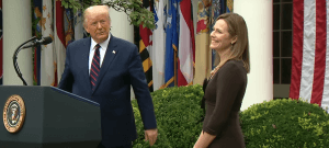 Amy Coney Barrett and Trump