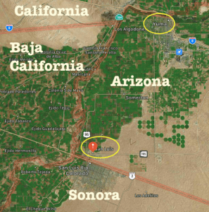 San Luis Arizona Local Map