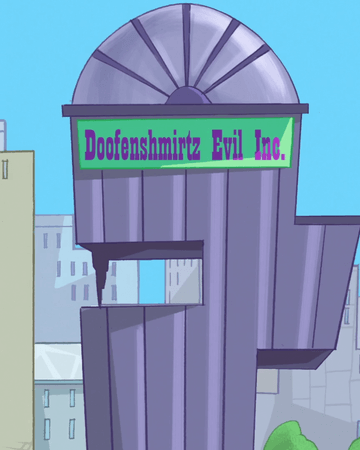 Doofenshmirtz Evil Inc. building from Phineas and Ferb
