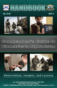 Afghan Biometrics