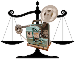 scales justice movie projector